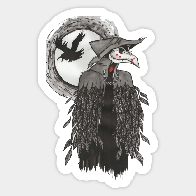 Eileen the Crow Sticker by WtfBugg